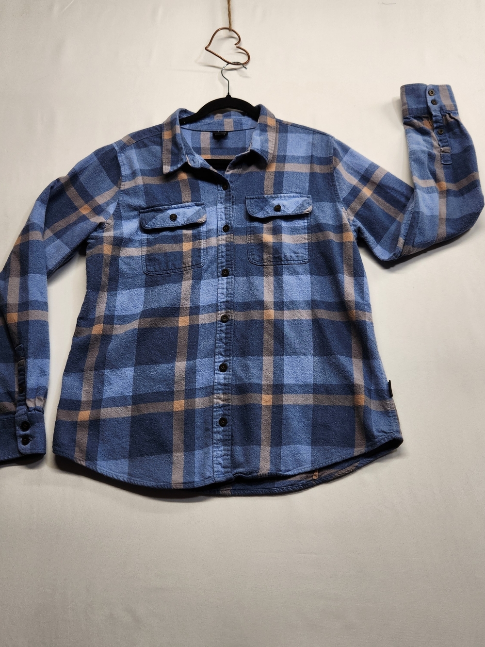 ⭐️Patagonia Women's Long-Sleeved Organic Cotton Midweight Flannel Shirt Large 
